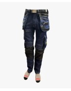 WOLFLINE- Pantalon de travail stretch RUFF JEANS