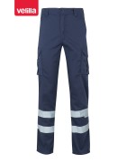 Velilla-Pantalon stretch multipoches avec bandes