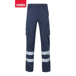 Velilla-Pantalon stretch multipoches avec bandes