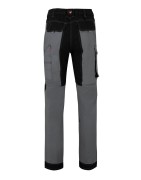 VELILLA-Pantalon stretch bicolore avec poches flottantes, toile canvas