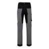 VELILLA-Pantalon stretch bicolore avec poches flottantes, toile canvas