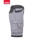 VELILLA-Short avec poches flottantes, tissu canvas stretch bicolore