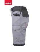 VELILLA-Short avec poches flottantes, tissu canvas stretch bicolore